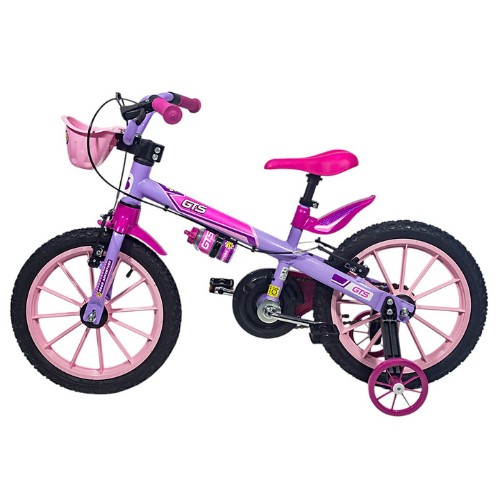 Bicicleta de paseo R16 con cantimplora GTS rosa Bicicleta de paseo R16 con cantimplora GTS rosa