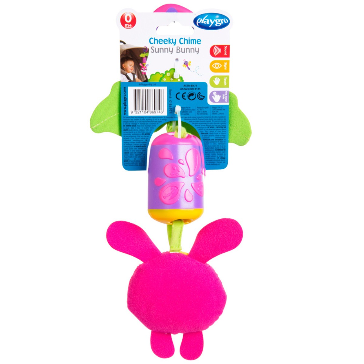 Juguete Playgro Cheeky Chime Sunny Bunny