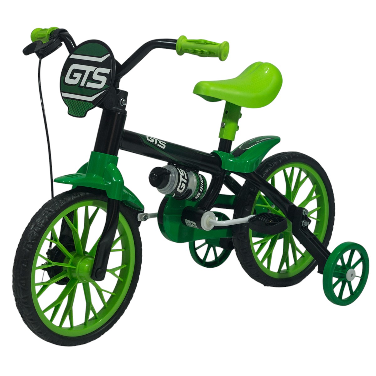 Bicicleta de paseo R12 GTS con cantimplora verde Bicicleta de paseo R12 GTS con cantimplora verde