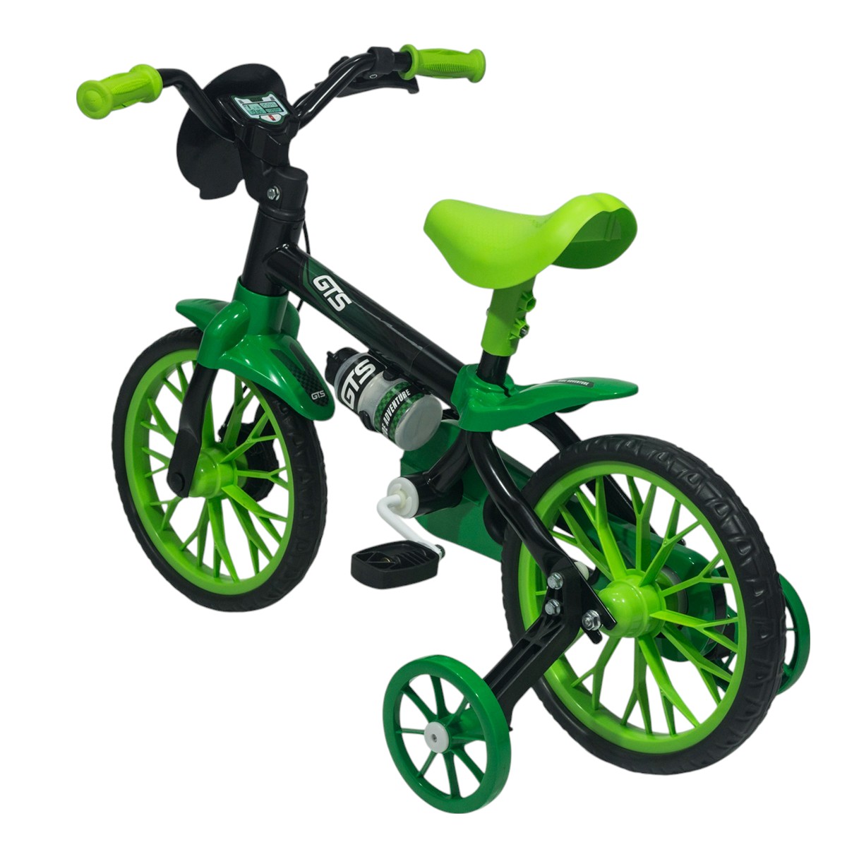 Bicicleta de paseo R12 GTS con cantimplora verde Bicicleta de paseo R12 GTS con cantimplora verde