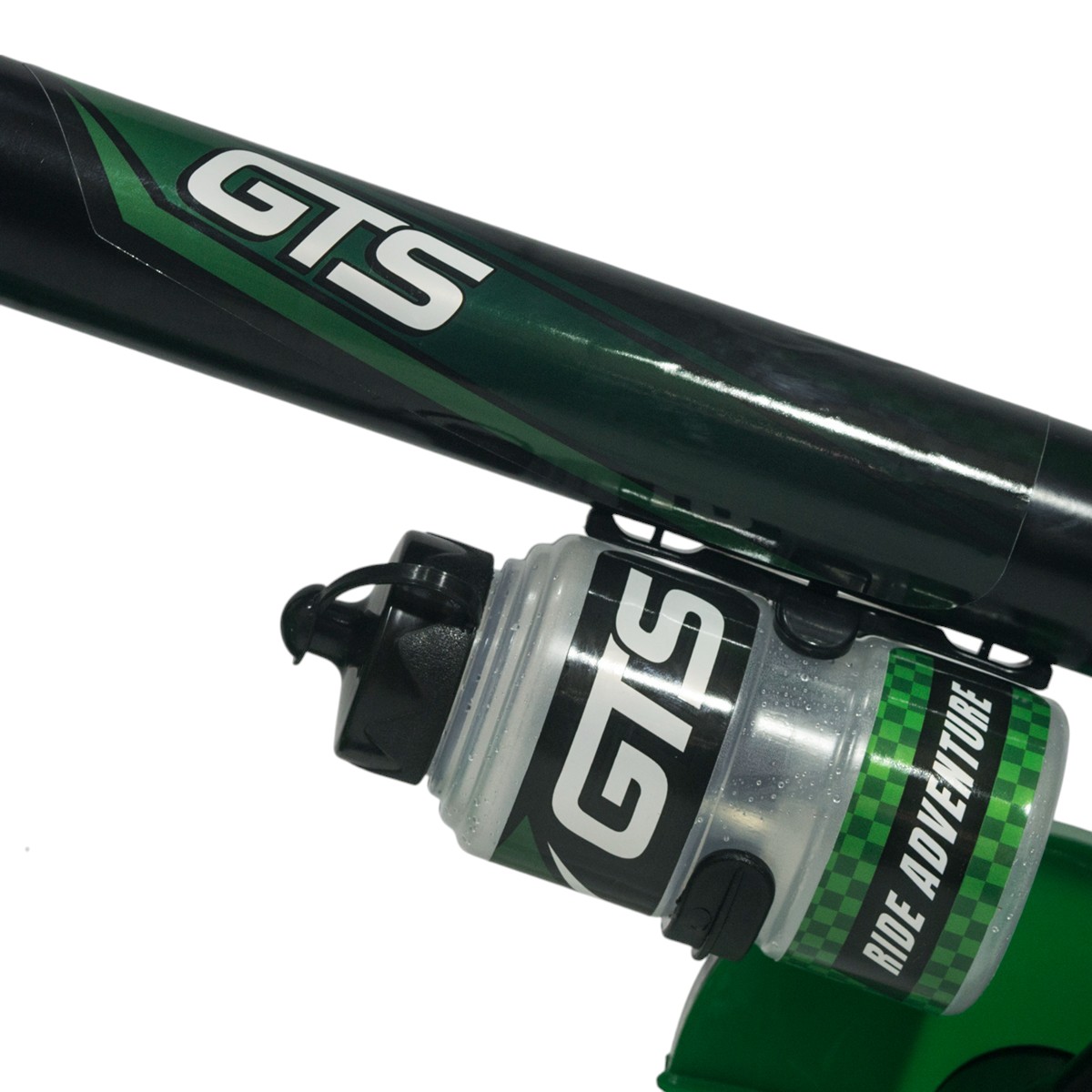 Bicicleta de paseo R12 GTS con cantimplora verde Bicicleta de paseo R12 GTS con cantimplora verde