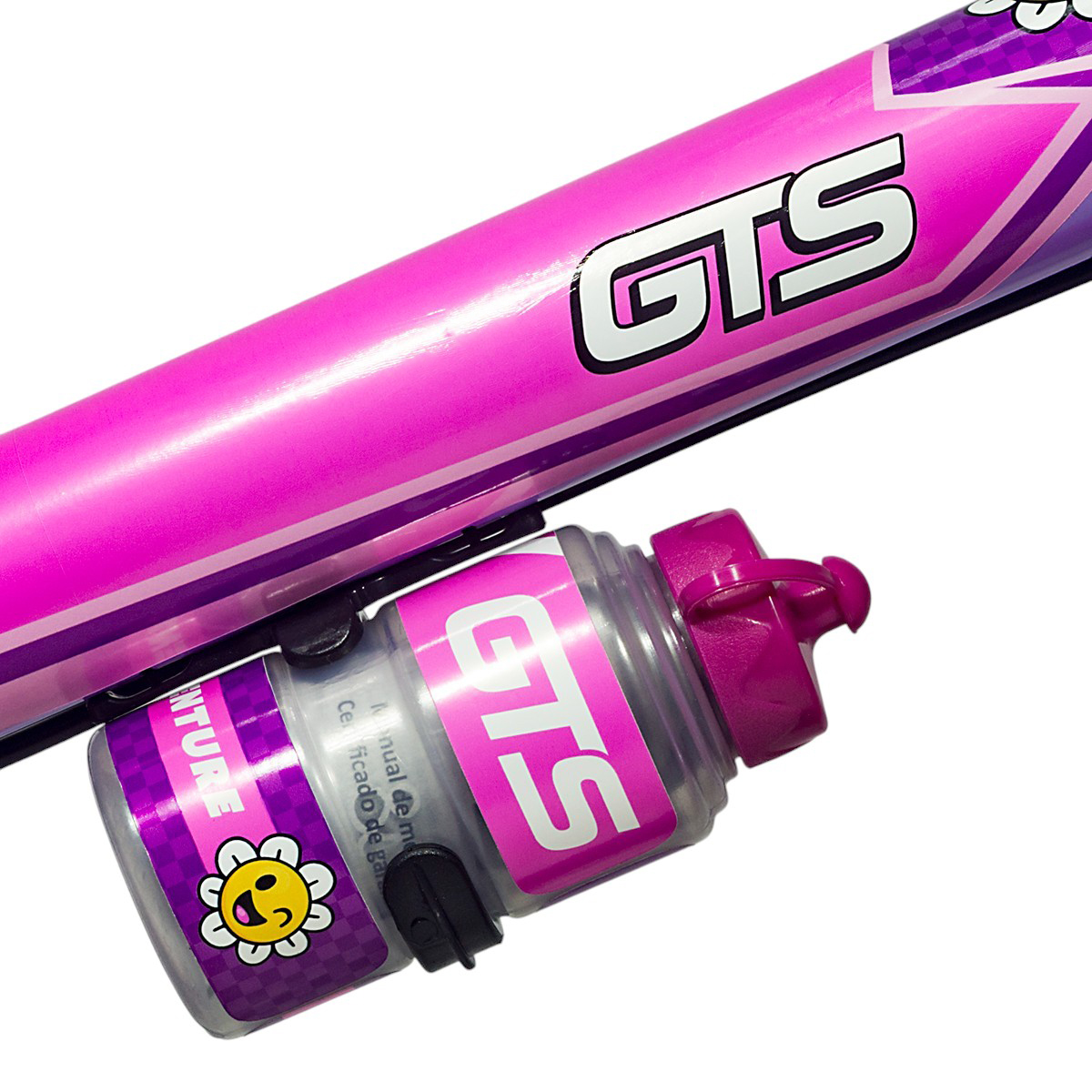 Bicicleta de paseo R16 con cantimplora GTS rosa